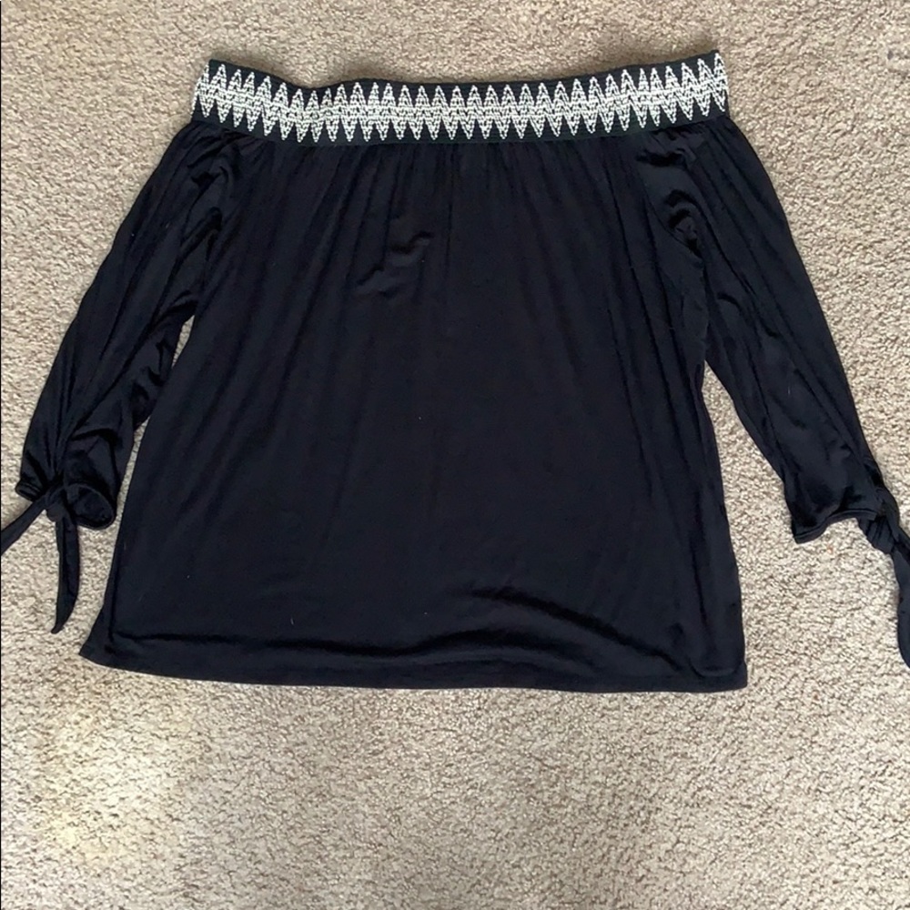 Across shoulder blouse